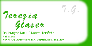 terezia glaser business card